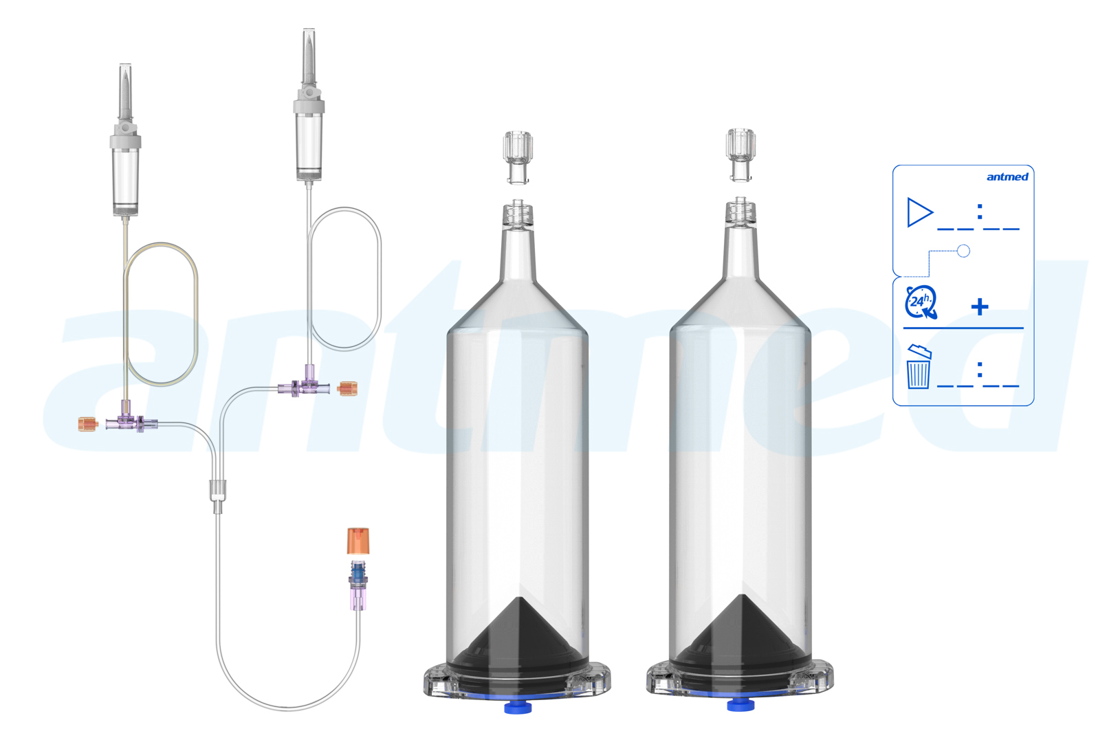 24hours Multi-patient syringe system