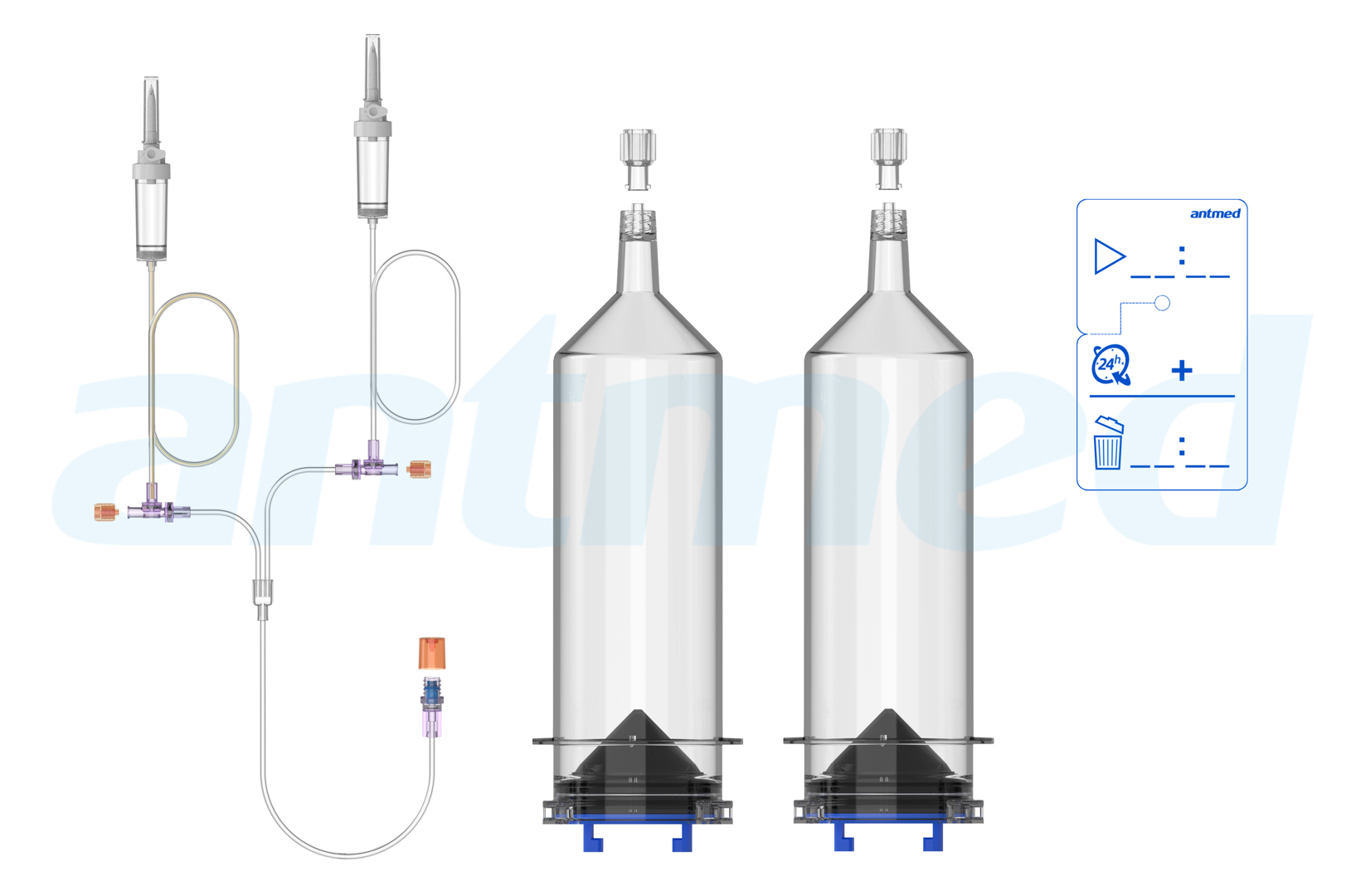 24hours Multi-patient syringe system
