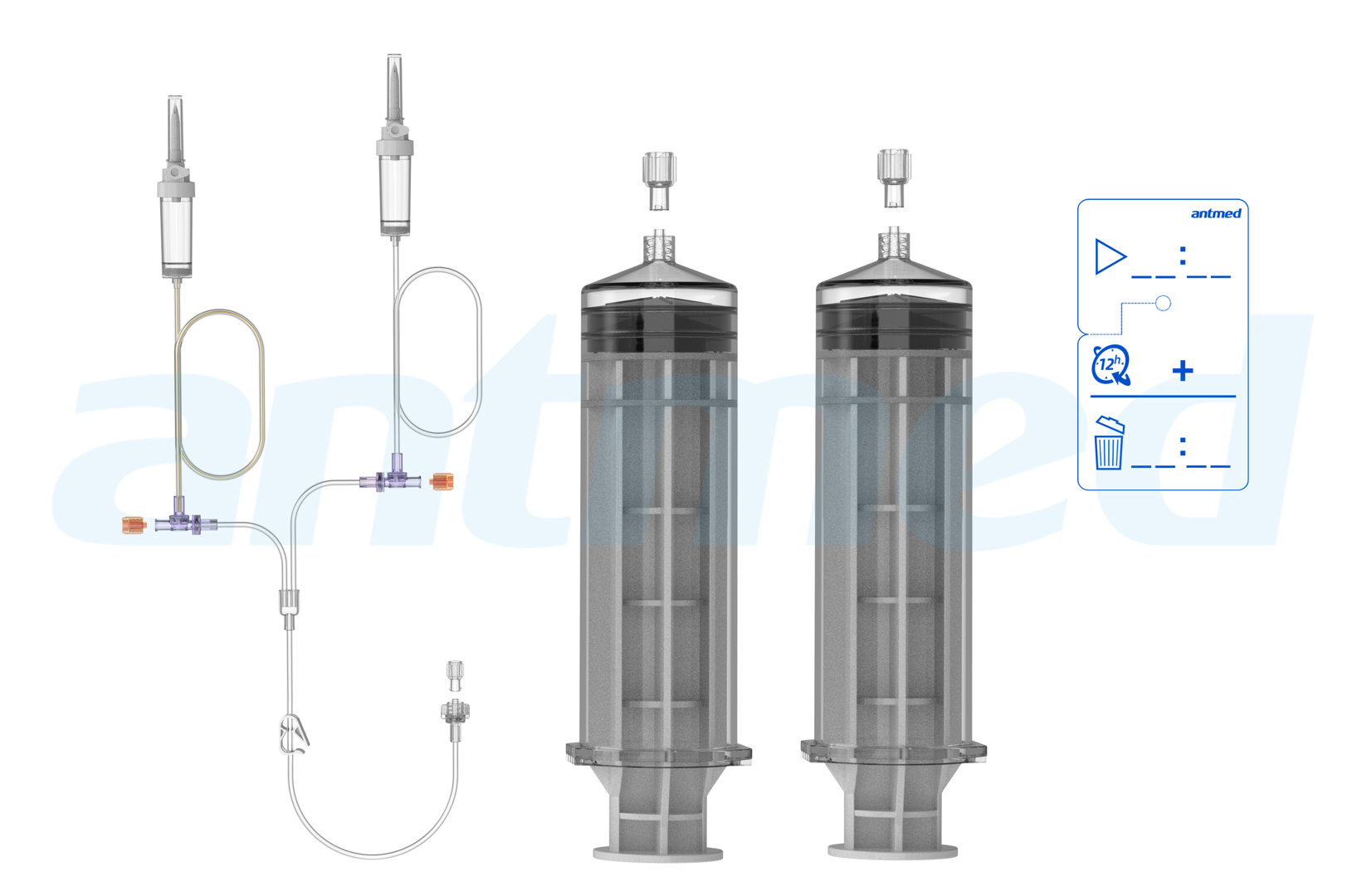 12hours Multi-patient syringe system