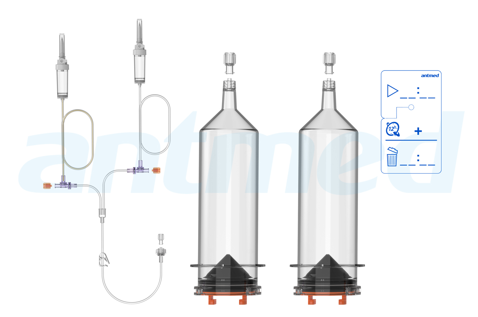 12hours Multi-patient syringe system